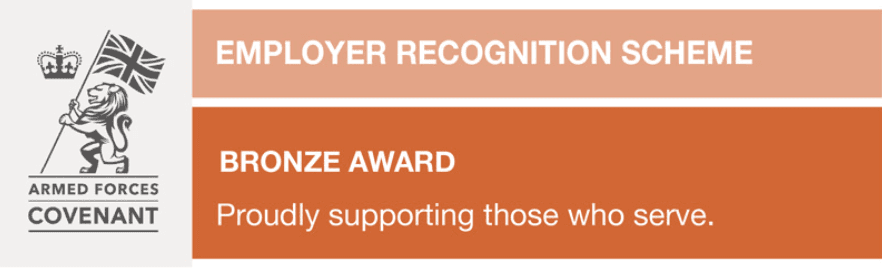 Armed Forces Covenant — Employer Recognition Scheme, Bronze Award